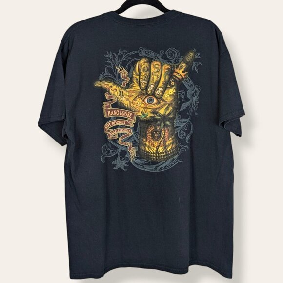 (2/$20) Blue 84 Hanalei Kauai Hang Loose Tee - Picture 1 of 5